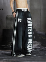 Graphic Print Wide-Leg Sweatpants 5