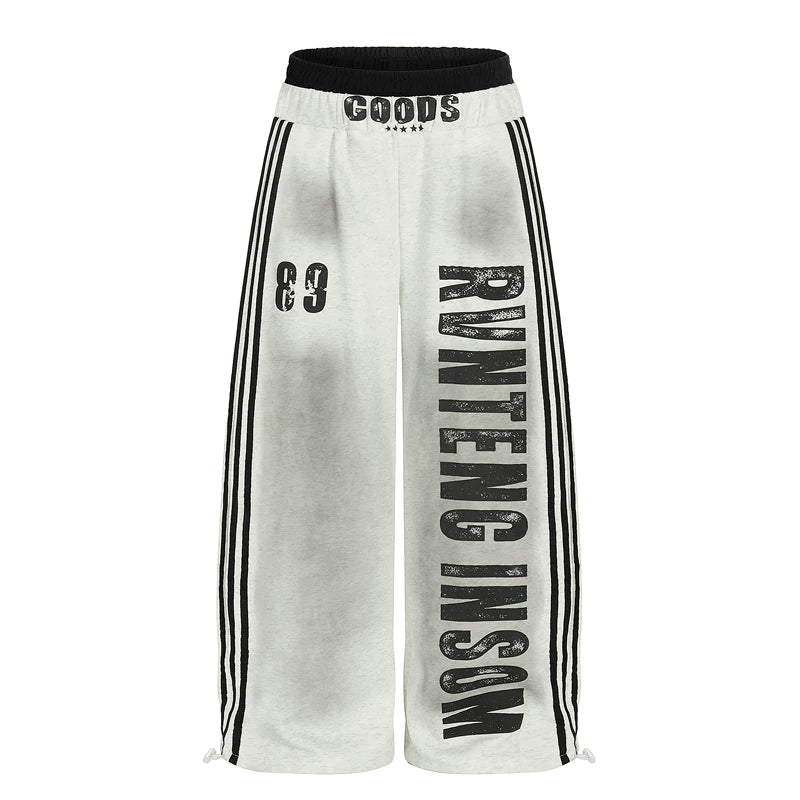 6253518346305,6253518346306,6253518346307,6253518346308, Graphic Print Wide-Leg Sweatpants