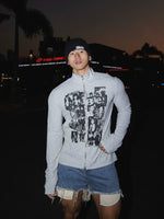 Graphic Print Zip-Up Jacket 1