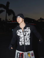 Graphic Print Zip-Up Jacket 3