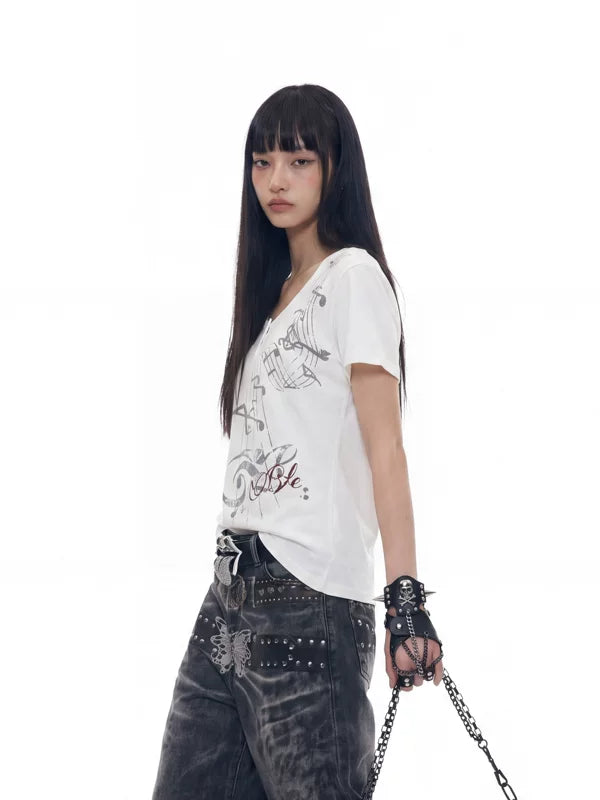 Graphic Printed Lightweight Short-Sleeve T-Shirt 3