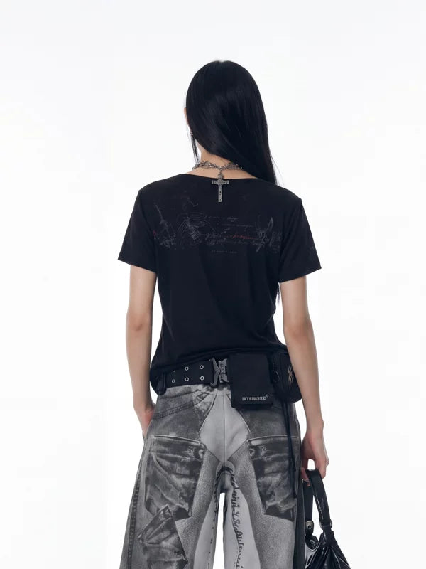 Graphic Printed Lightweight Short-Sleeve T-Shirt 4