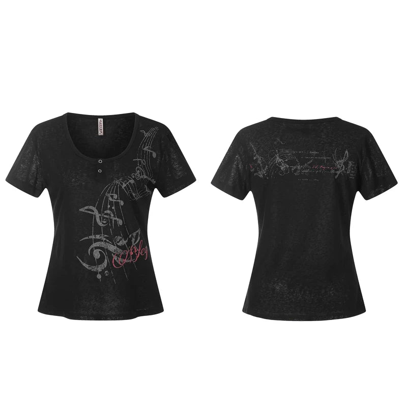 6213767695732,6213767695733,6213767695734, Graphic Printed Lightweight Short-Sleeve T-Shirt