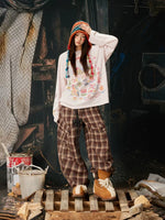 Graphic Printed Loose Fit Long Sleeve T-Shirt 4