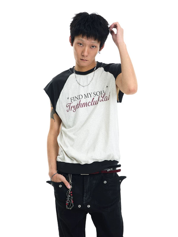 Graphic Raglan Sleeve T-Shirt 1