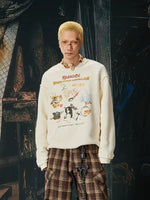 Graphic Retro Crew Neck Sweatshirt 1