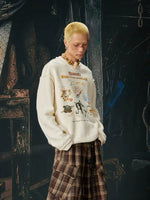 Graphic Retro Crew Neck Sweatshirt 3
