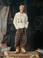 Graphic Retro Crew Neck Sweatshirt 4