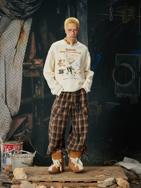 Graphic Retro Crew Neck Sweatshirt 4