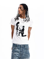 Graphic Rhinestone Short-Sleeve T-Shirt 1