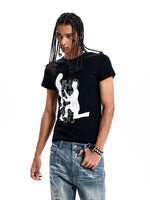 Graphic Rhinestone Short-Sleeve T-Shirt 2