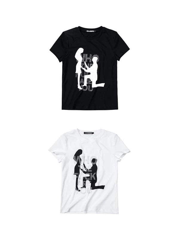 Graphic Rhinestone Short-Sleeve T-Shirt 5