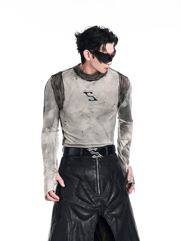Graphic Slim Fit Long Sleeve T-Shirt 3