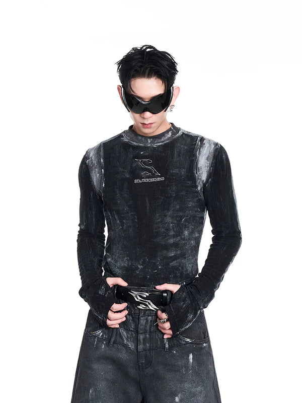 Graphic Slim Fit Long Sleeve T-Shirt 4