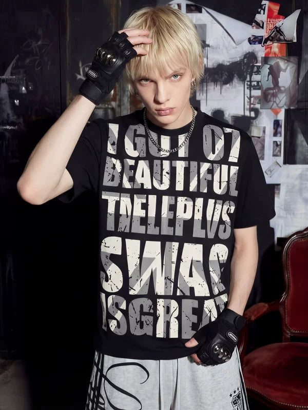 Graphic Slogan Streetwear Cotton T-Shirt 2