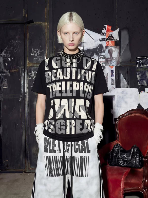 Graphic Slogan Streetwear Cotton T-Shirt 3