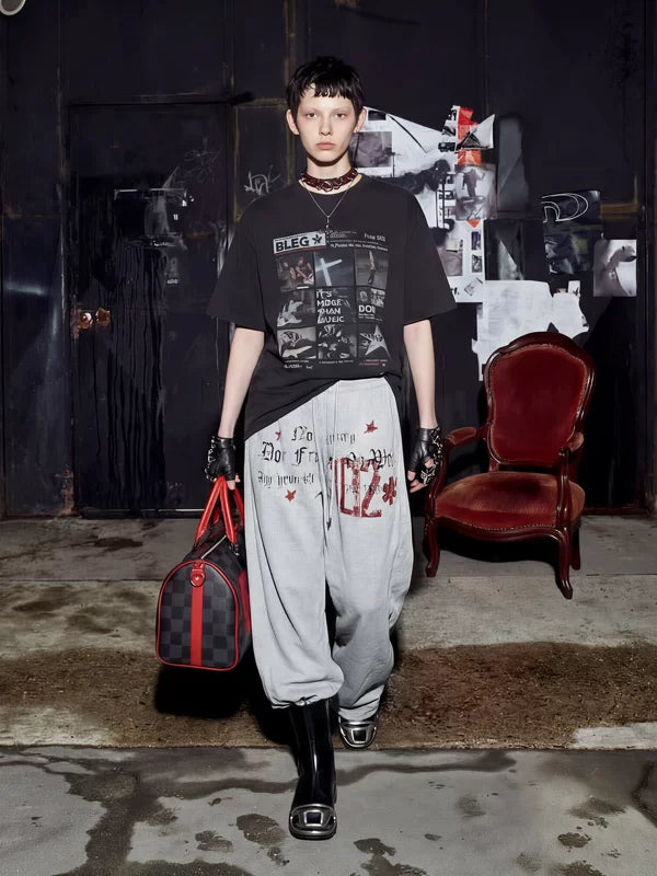 Graphic Street Style Cotton Short-Sleeve T-Shirt 4