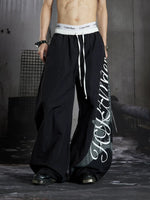 Graphic Wide Leg Pants 2