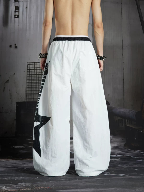 Graphic Wide Leg Pants 5