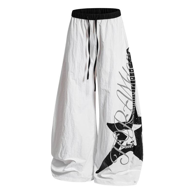 6088510200352,6088510200353,6088510200354,6088510200355, Graphic Wide Leg Pants