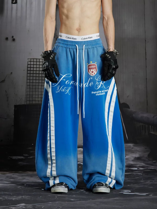 Graphic Wide-Leg Sweatpants 1
