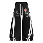 6253528342611,6253528342612,6253528342613,6253528342614, Graphic Wide-Leg Sweatpants