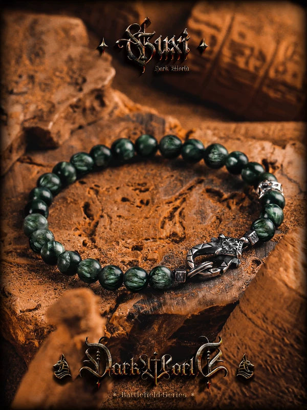 Green Crystal Beaded Bracelet 2
