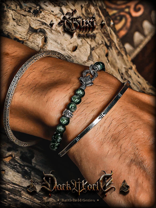 Green Crystal Beaded Bracelet 4