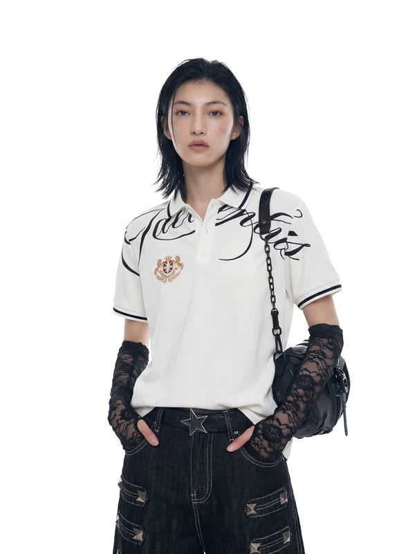 Guitar Print Polo Shirt 2