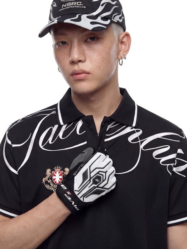 Guitar Print Polo Shirt 3