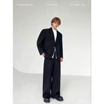 Hand-Beaded Oversized Suit Jacket and Pants 1