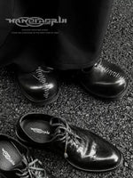 Hand-Stitched Top-Grain Leather Derby Shoes 3