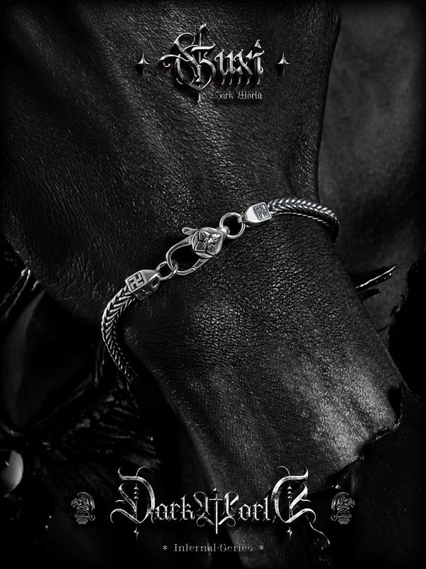 Hand-Woven 925 Sterling Silver Fox Tail Bracelet 5