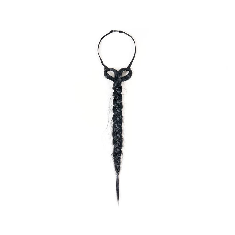 6054606315680, Hand-Woven Braided Hair Tie Necklace