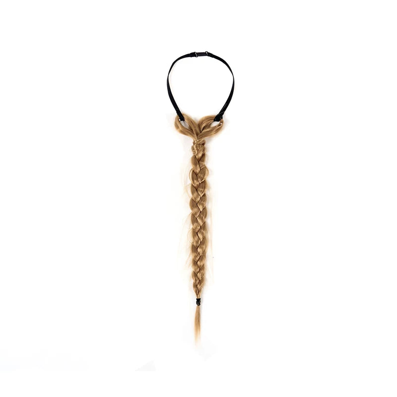 6054606315681, Hand-Woven Braided Hair Tie Necklace