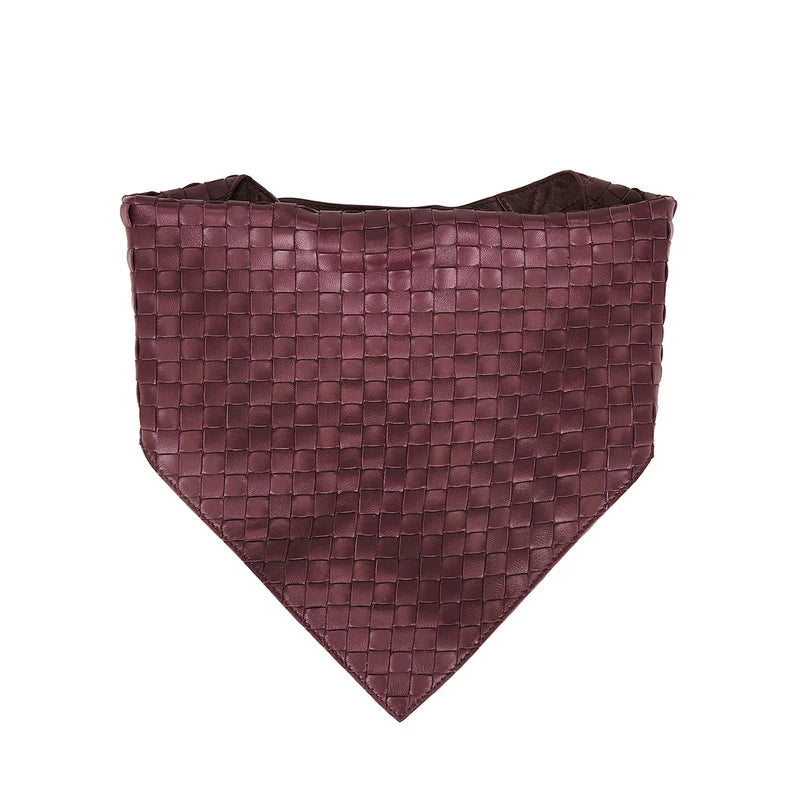 Hand-Woven Leather Scarf 1