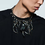 Handcrafted Beaded Tech Wasteland Choker Necklace 2