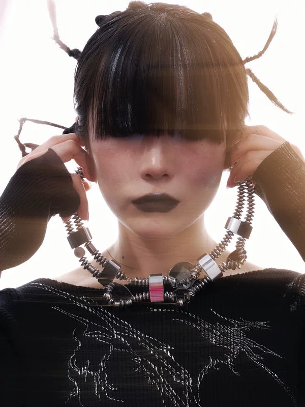 Handcrafted Futuristic Choker Necklace 1