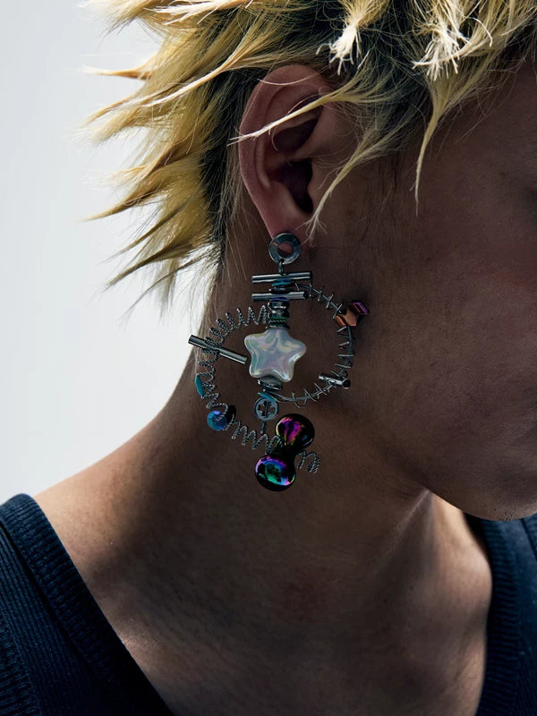 Handmade Futuristic Punk Statement Earrings 5
