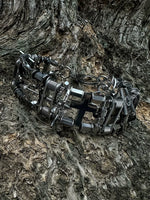 Hardcore Punk Style Cross Choker Necklace 2