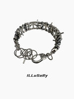 Hardcore Punk Style Cross Choker Necklace 5