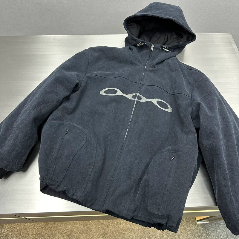 Heavy Canvas Hooded Embroidered Padded Jacket 3