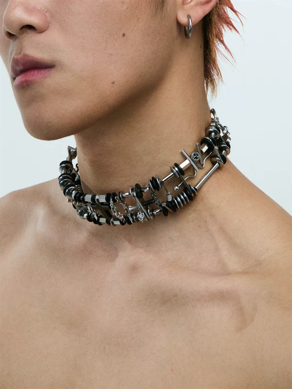 Heavy-Duty Cross Clavicle Chain Necklace 3