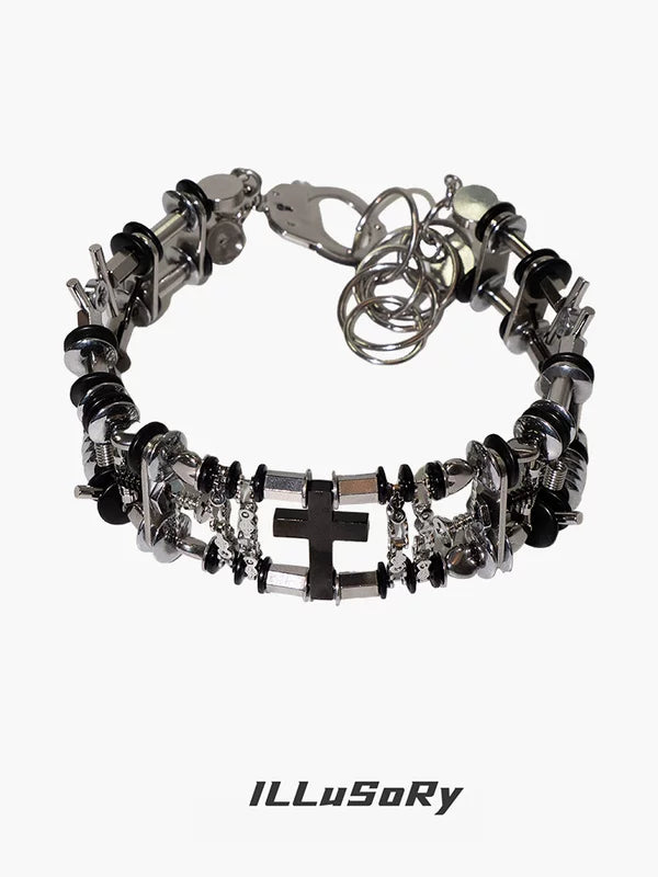 Heavy-Duty Cross Clavicle Chain Necklace 5