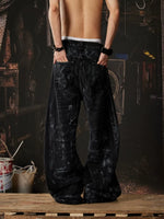 Heavy-Duty Distressed Wide-Leg Street Pants 5