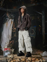 Heavy-Duty Multi-Pocket Wide Leg Cargo Pants 4