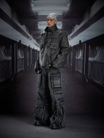 Heavy-Duty Patchwork Slim Fit Leather Jacket 5