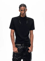 Heavyweight Air Layer Mock Neck T-Shirt 2