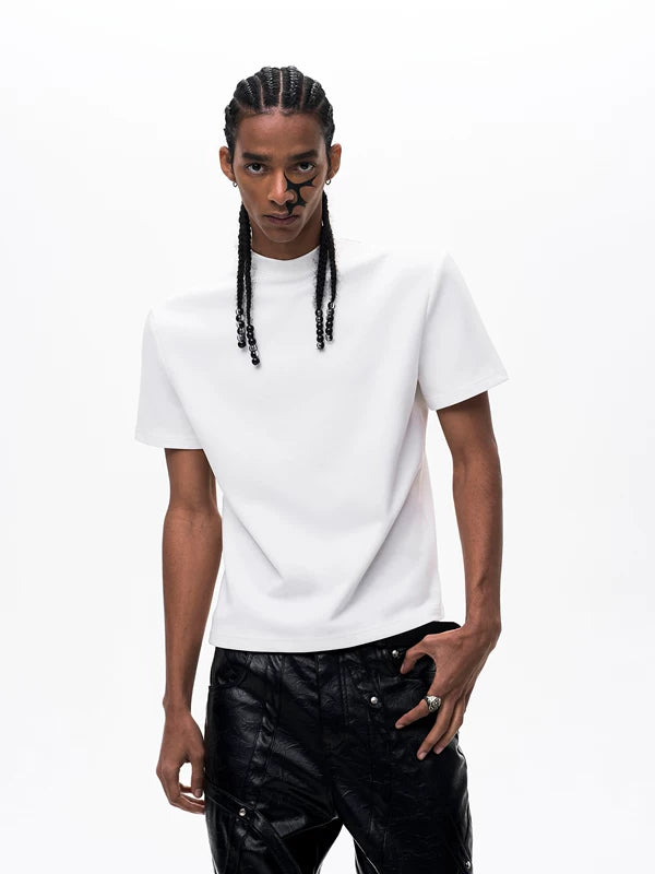 Heavyweight Air Layer Mock Neck T-Shirt 3