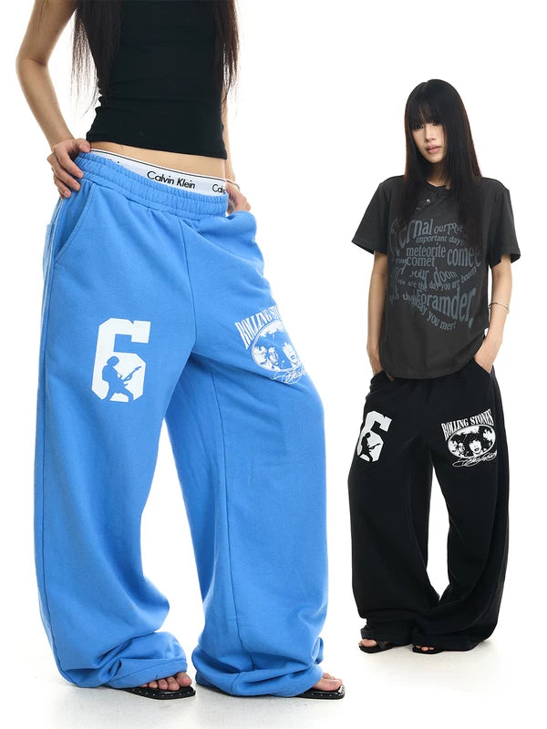 Heavyweight Baggy Wide-Leg Sweatpants 1